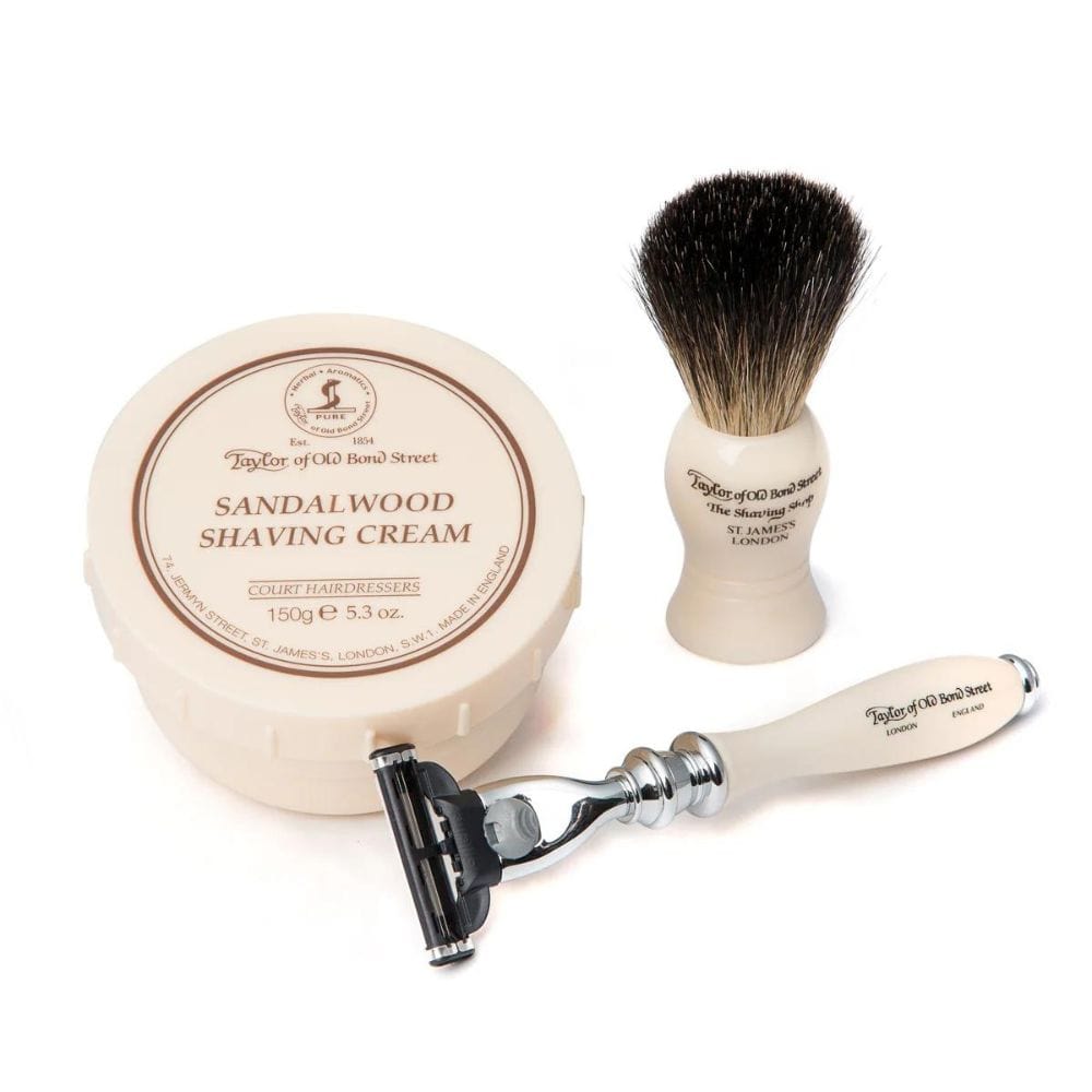 Shaving Kit Taylor of Old Bond Street Victorian Mach3 Razor Shaving Set RRP$210.00