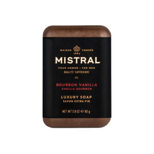 Soap Mistral Bourbon Vanilla Travel Bar Soap 80g