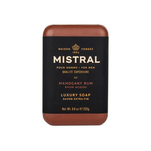 Soap Mistral Mahogany Rum Bar Soap 250g