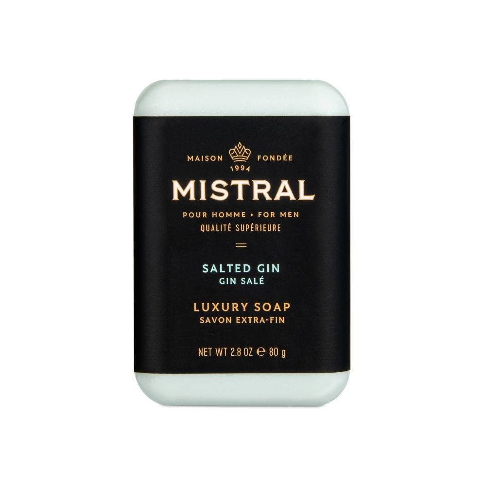 Soap Mistral Salted Gin Travel Bar Soap 80g
