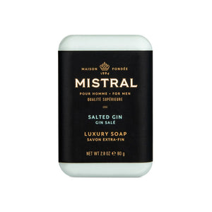 Soap Mistral Salted Gin Travel Bar Soap 80g