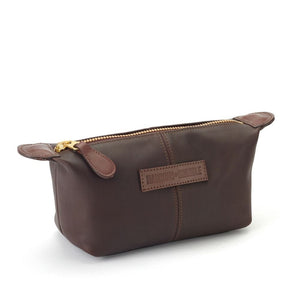 Toiletry Bag Hawkins & Brimble Wash Bag (Brown Leather)