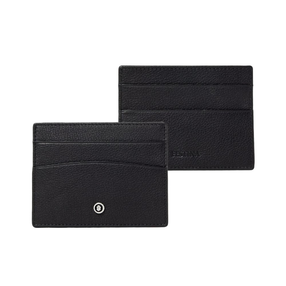 Wallet Festina Leather Card Holder Button Black