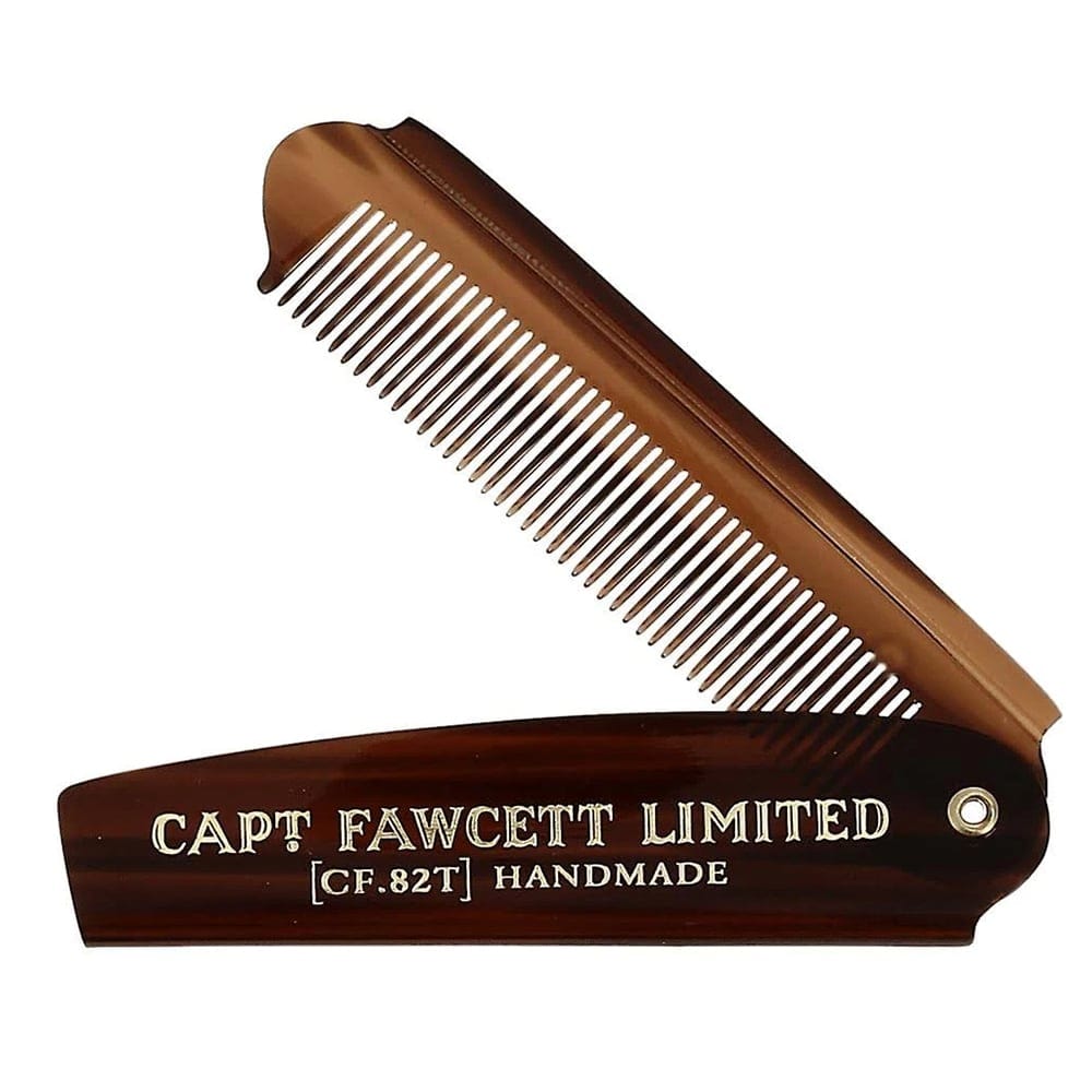 Beard Comb Captain Fawcett Folding Pocket Beard Comb