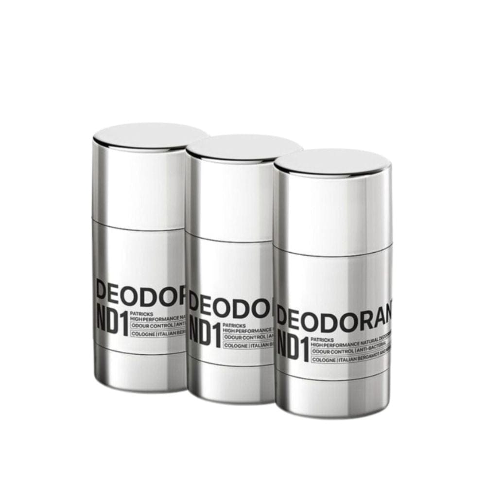 Deodorant Patricks ND1 Natural Deodorant Travel Size 32g (Pack of 3)