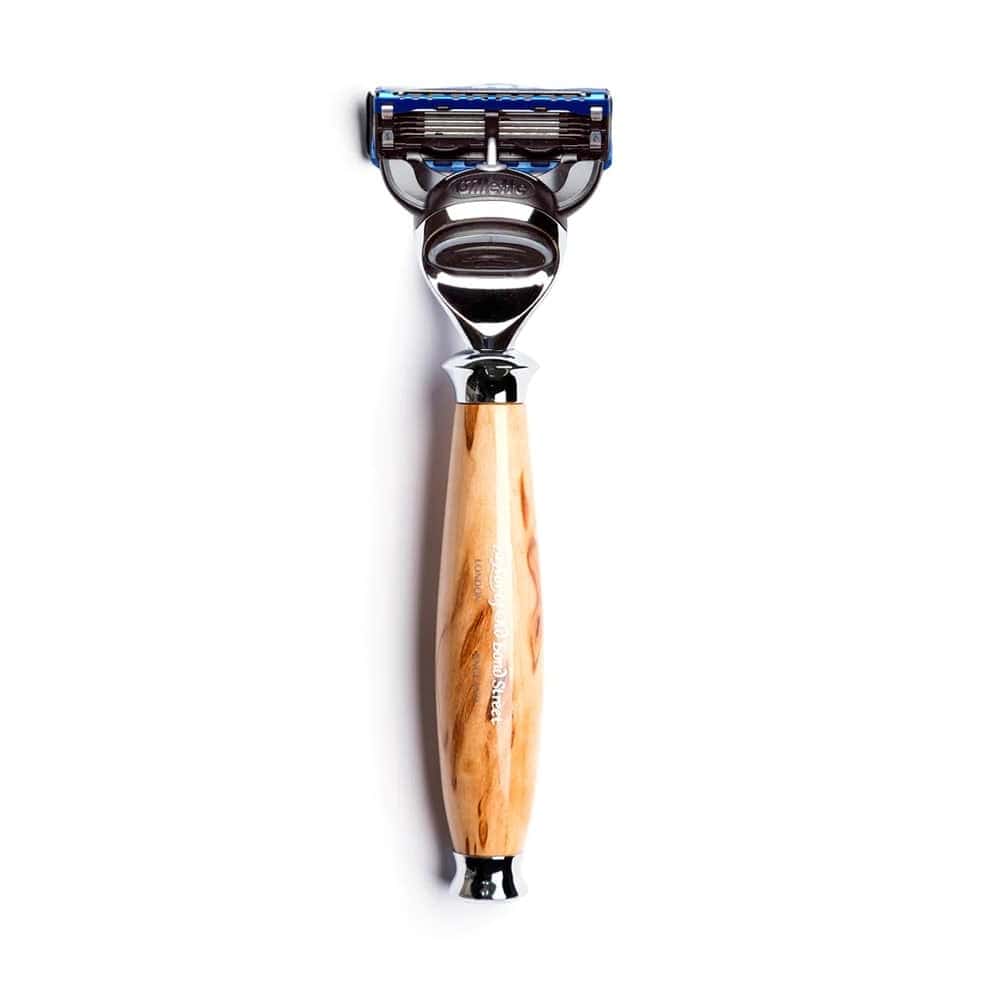 Gillette Razor Taylor of Old Bond Street Fusion Razor with Birch Wood Handle