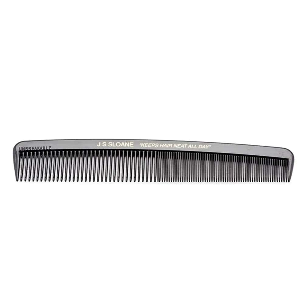 Hair Comb JS Sloane Black Dresser Comb 7 inch