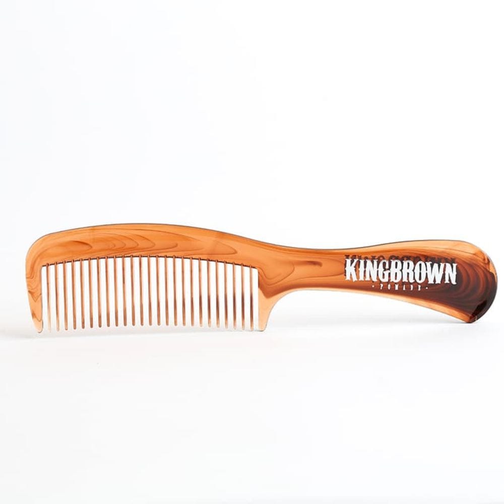 Hair Comb King Brown Tort Handle Comb