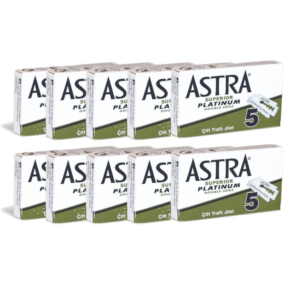 Astra Super Platinum Double Edge Razor Blades (50) – Style & Swagger