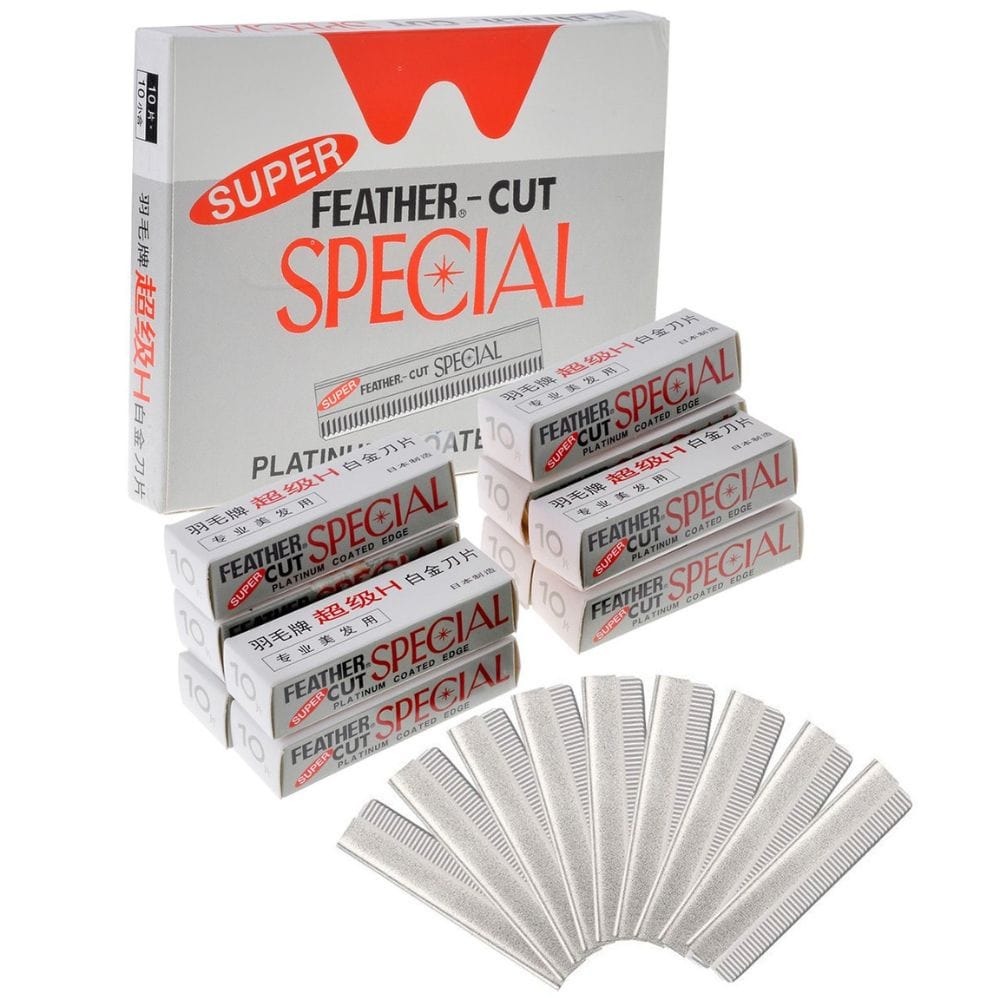 Razor Blade Feather Cut Special Razor Blades (100)