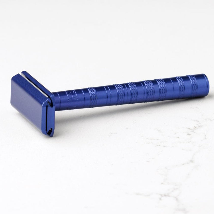 Henson Shaving AL13-M DE Safety Razor Steel Blue – Style & Swagger