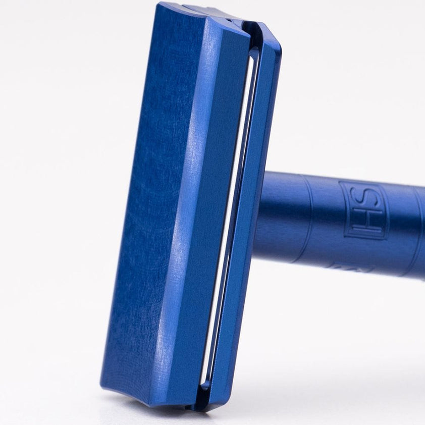 Henson Shaving AL13-M DE Safety Razor Steel Blue – Style & Swagger