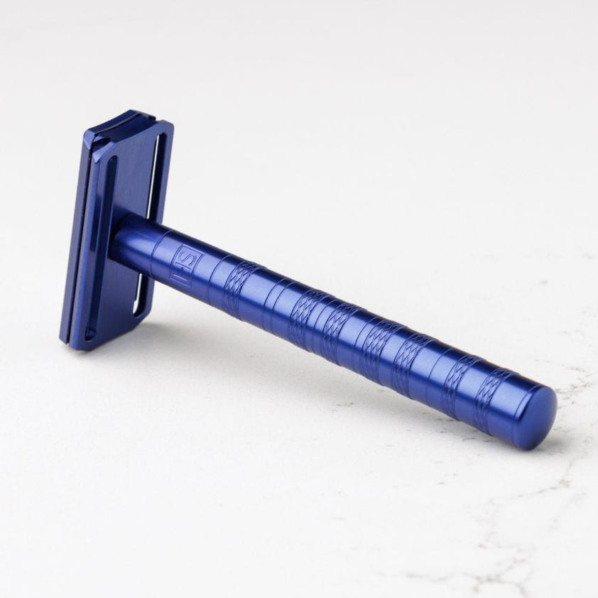 Henson Shaving AL13-M DE Safety Razor Steel Blue – Style & Swagger