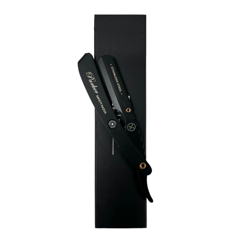 Parker SRXBLK Stainless Steel Barber Razor Black Finish – Style & Swagger