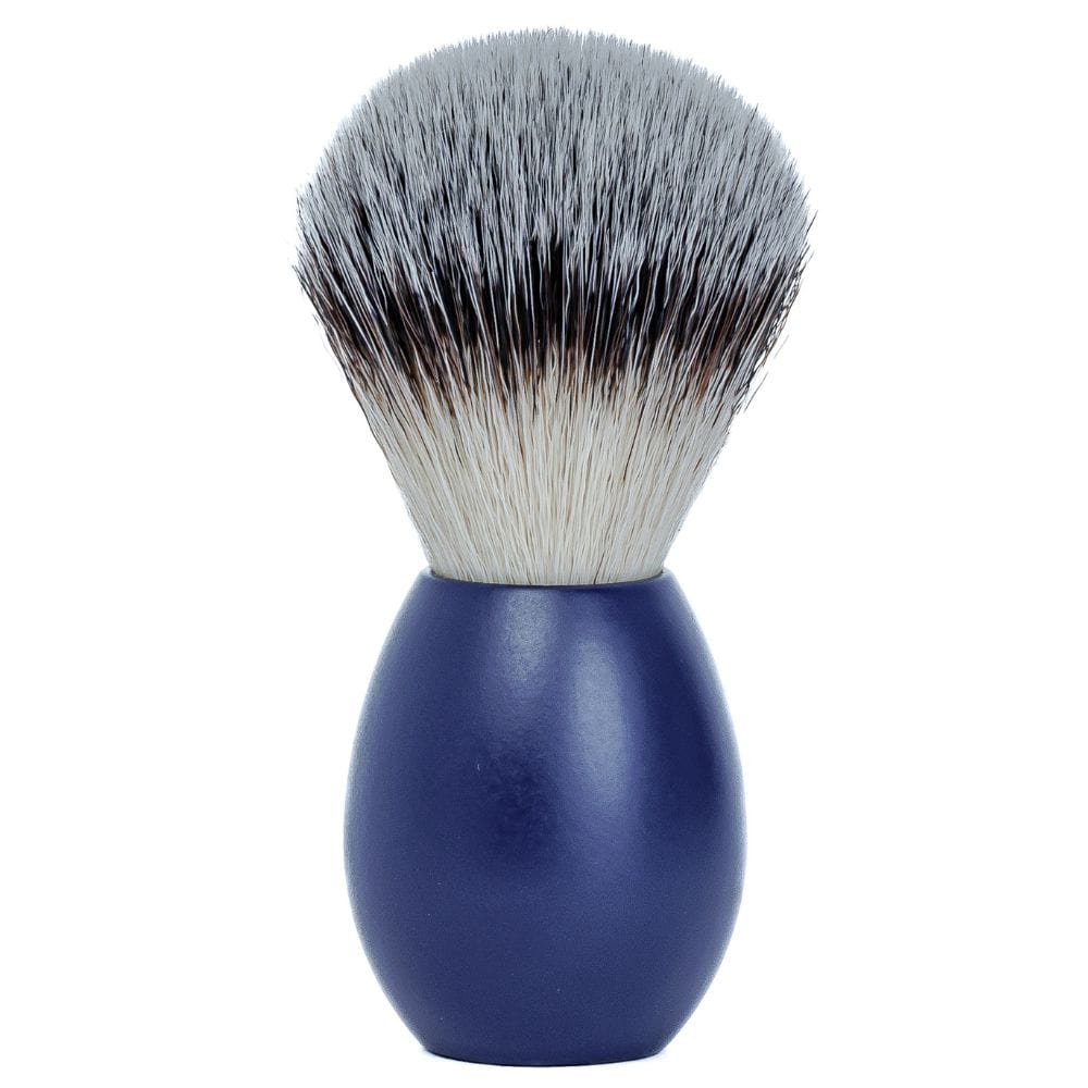 Shaving Brush Yaqi Blue Aluminum Tuxedo Synthetic Shaving Brush