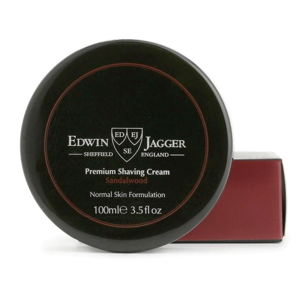 Shaving Cream Edwin Jagger Natural Premium Shaving Cream Tub Sandalwood 100ml